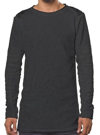 HATTORI Long Sleeve Shirt In Grey Wash