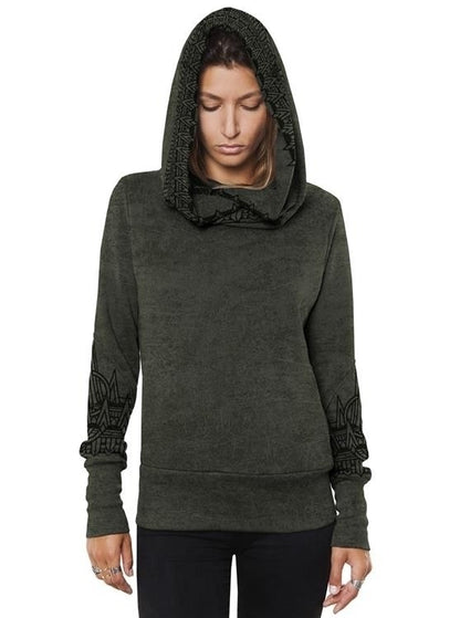 AZARY Hood Sweat In Olive