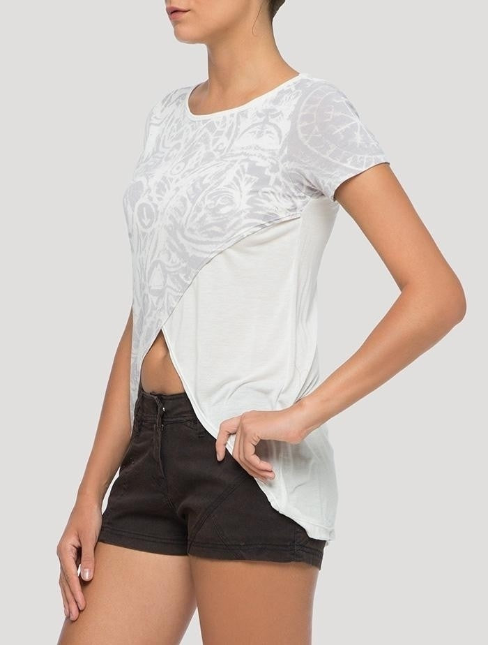CROSSOP Top In White