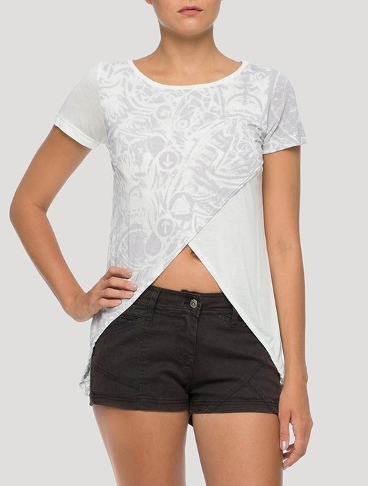 CROSSOP Top In White