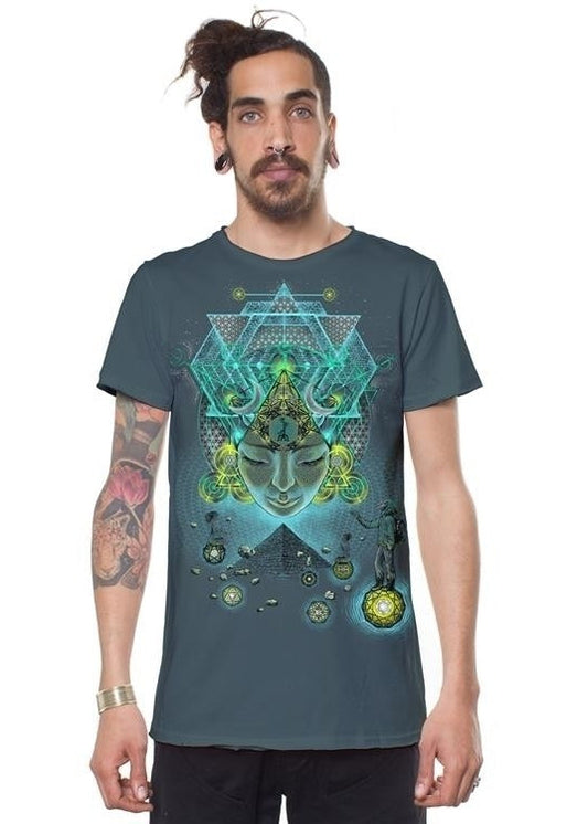 YOGI TRAVELER T-Shirt In Turquoise
