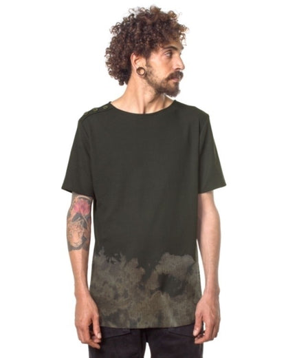 BLEACH 463 T-Shirt In Olive Wash