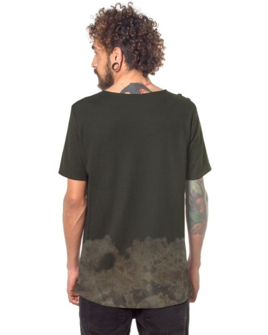 BLEACH 463 T-Shirt In Olive Wash