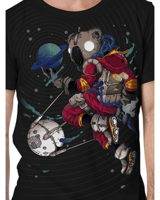 SPACE KOALA T-Shirt In Black