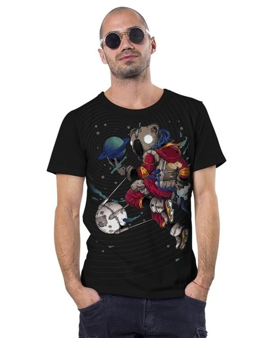 SPACE KOALA T-Shirt In Black