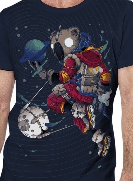 SPACE KOALA T-Shirt In Dark Blue