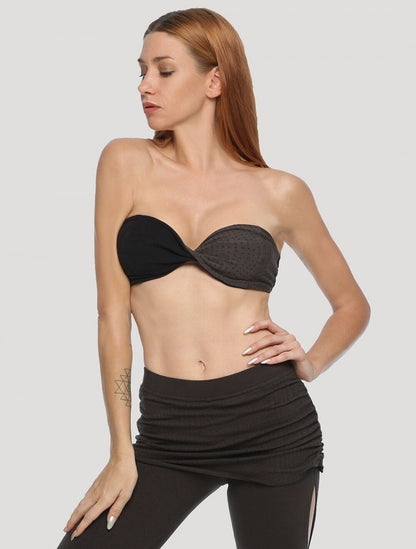 OFF Twisted Boob Tube In Olive