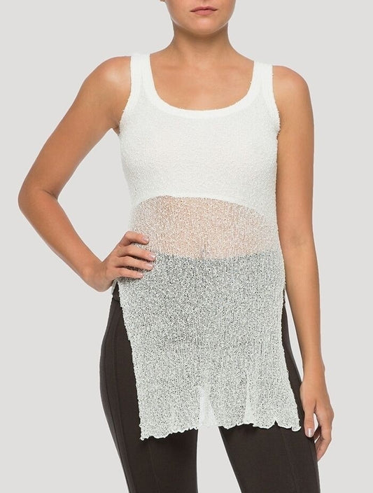 SIN Tank Top In White
