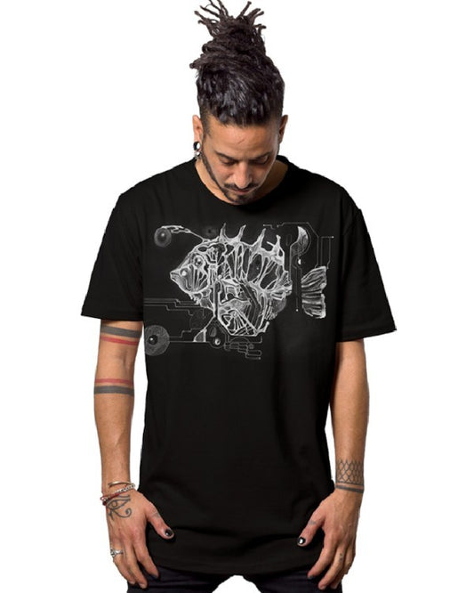 EDISON FISH T-Shirt In Black
