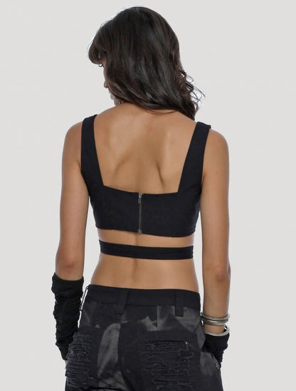 BRAIDED Gloves In Black