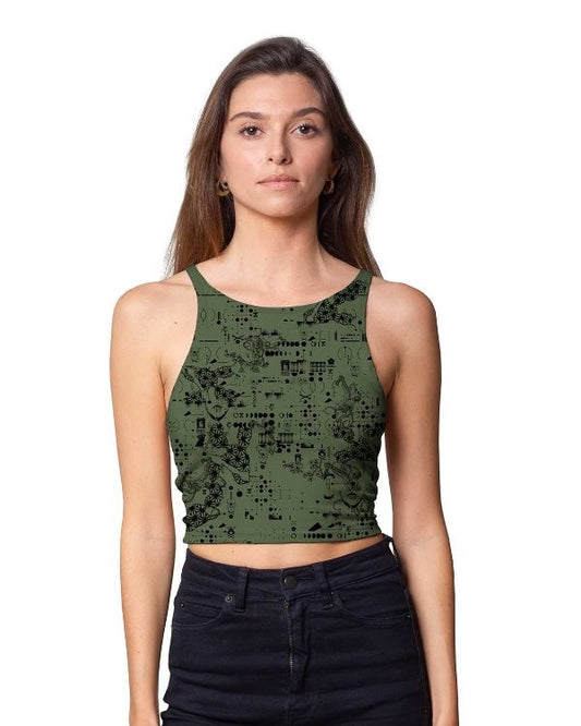 MOON OMENS Top In Olive