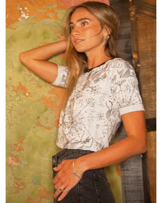 PACIFIC Crop Top In White