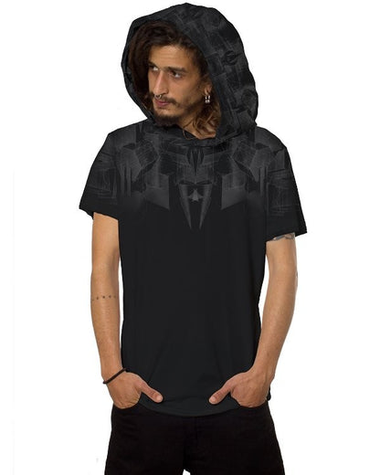 GEOMEISTER Hooded T-Shirt In Black