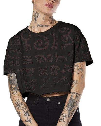 LETTER BLACK TOP