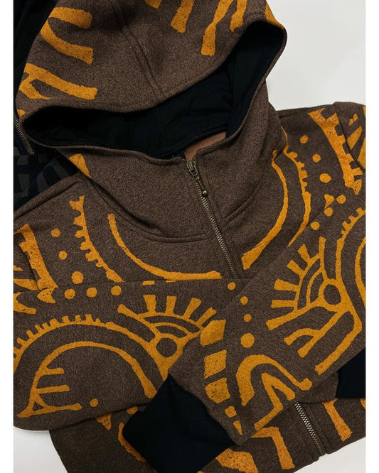 KANE Hooded Jacket In Brown