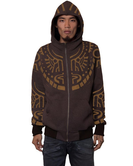 KANE Hooded Jacket In Brown
