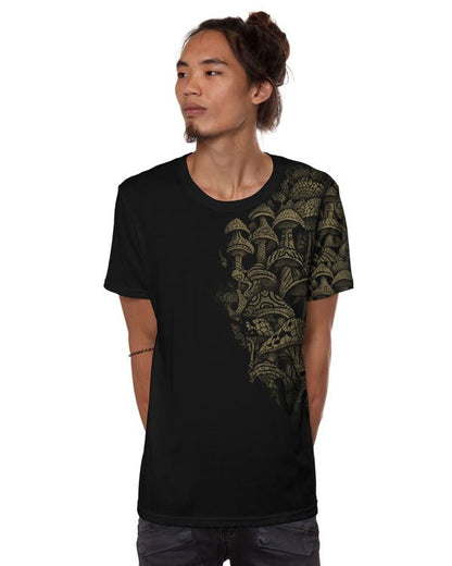 DEEP FOREST  T-Shirt In Black