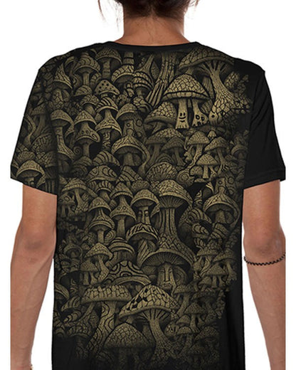 DEEP FOREST  T-Shirt In Black