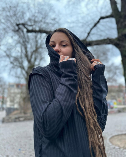 CATALIST WO Hooded Shirt In Black