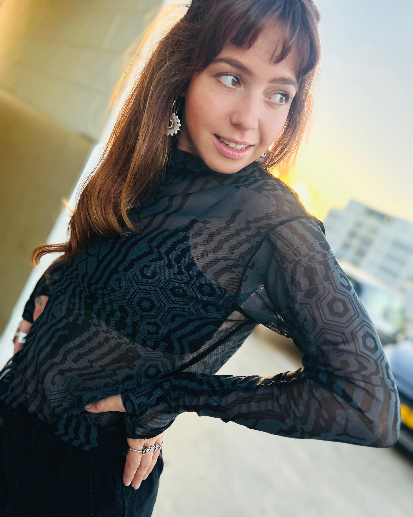 ICHI NET Long Sleeve Top