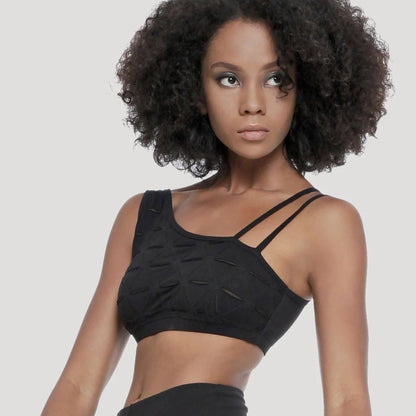 TANGLED Bra Top In Black