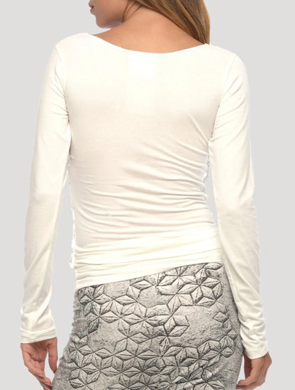 BASKET RMX Long Sleeves Top In White