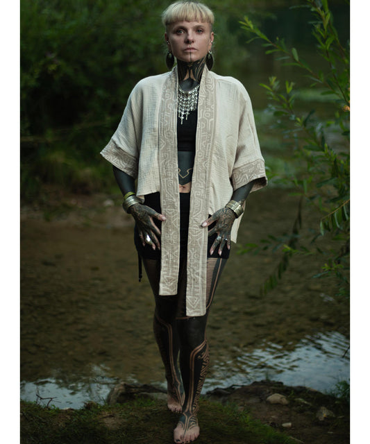 ZORI Short Kimono In Shell