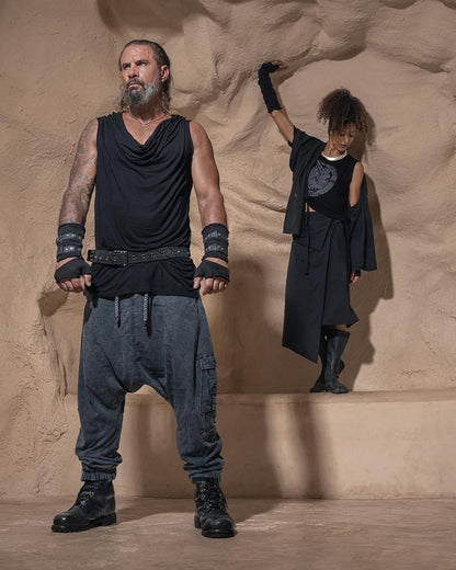 BORO Pants In Washed Black