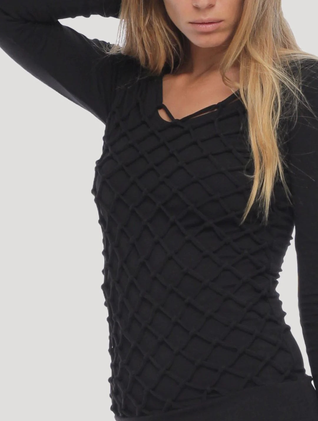 BASKET RMX Long Sleeves Top In Black