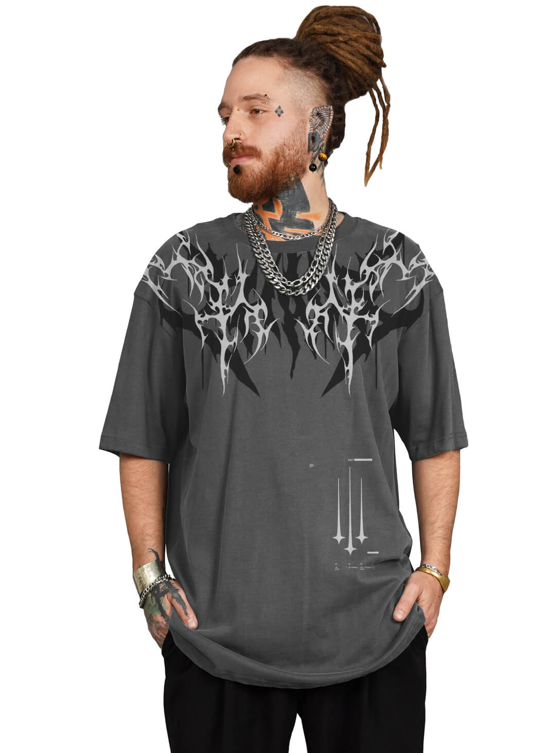 ACID PUNK T-Shirt In Grey