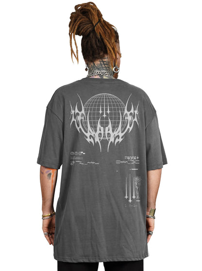 ACID PUNK T-Shirt In Grey