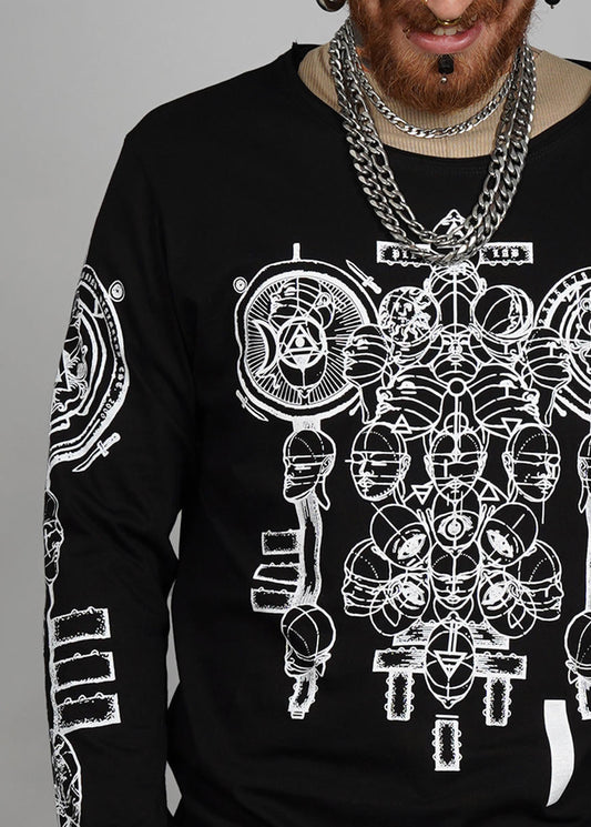 ALCHEMIST Unisex Long Sleeve Shirt In Black