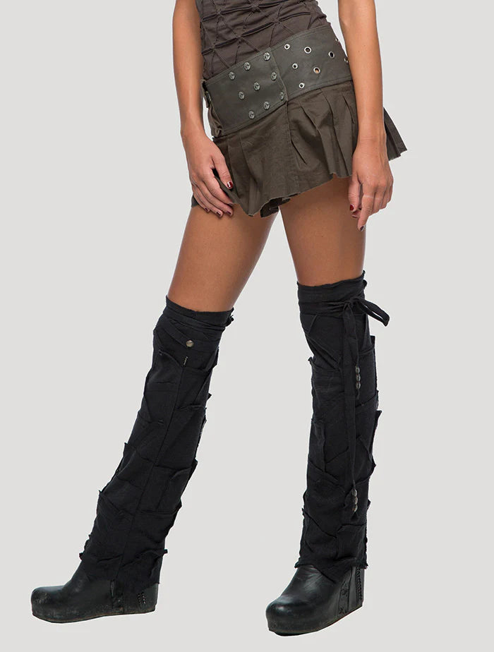 Abstract Pecoa Legwarmers - Black