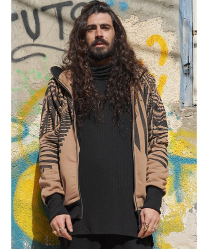 ATAR Zipped Hood In Moka