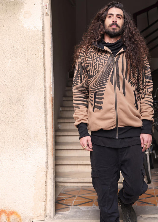 ATAR Zipped Hood In Moka