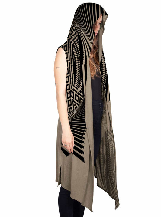 ATAR WO Kimono Vest In Moka