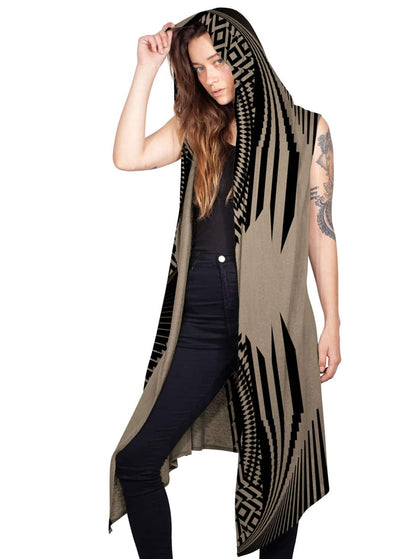 ATAR WO Kimono Vest In Moka
