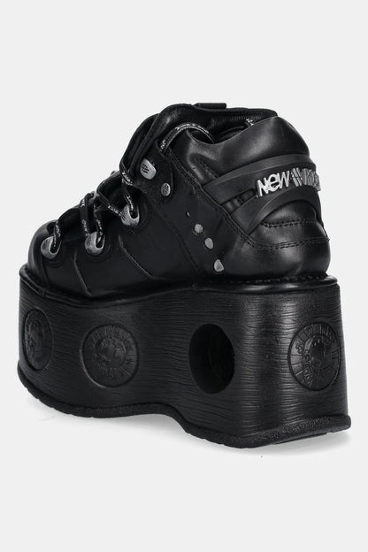 METALLIC ANKLE PLATFORM BOOTS