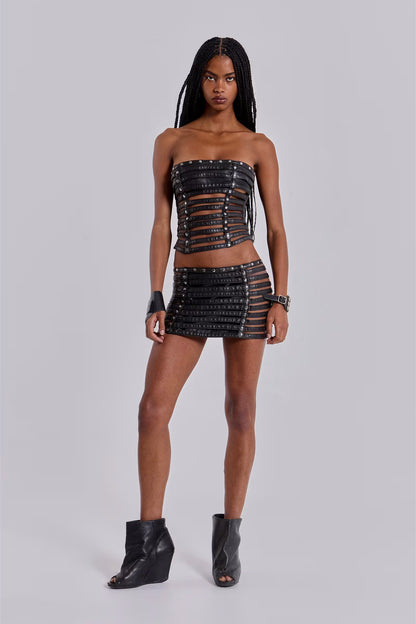 Nyx Faux Leather Mini Skirt