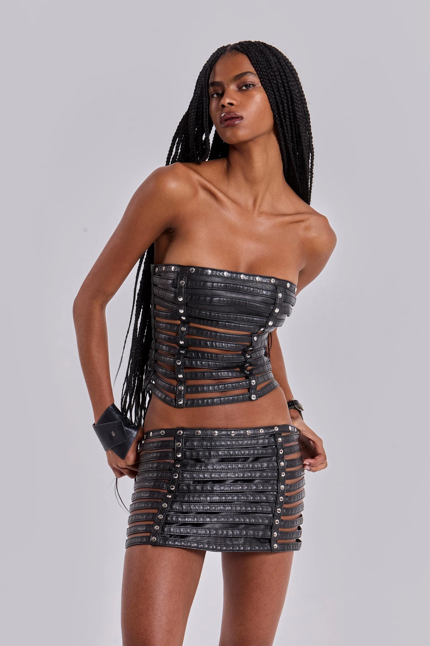 Nyx Faux Leather Mini Skirt