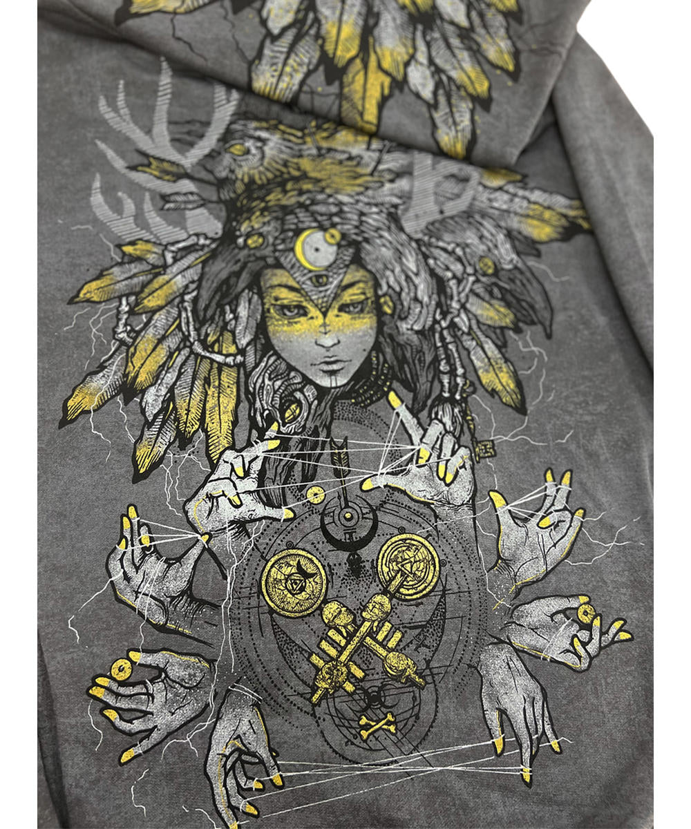BANSHEE WOMAN Hood In Wash Grey