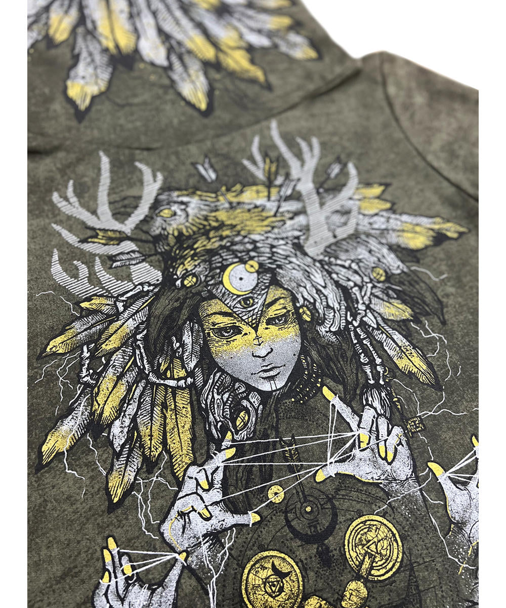 BANSHEE WOMAN Hood In Wash Grey