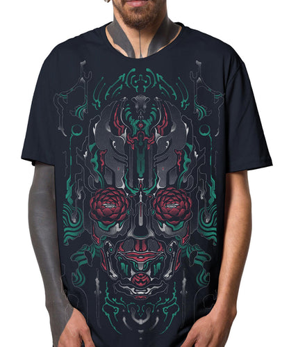 BLOOM EYES Dark Blue T-Shirt In Blue
