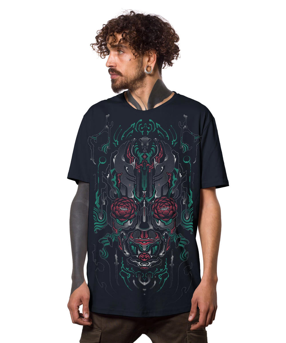 BLOOM EYES Dark Blue T-Shirt In Blue