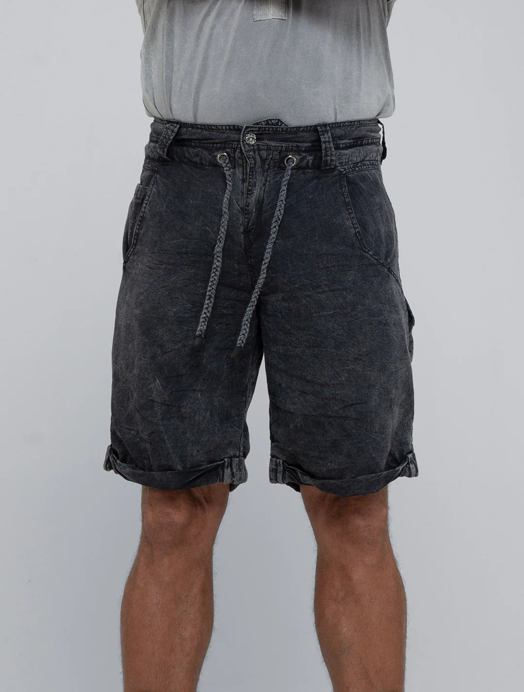 BOA Shorts In Washed Black