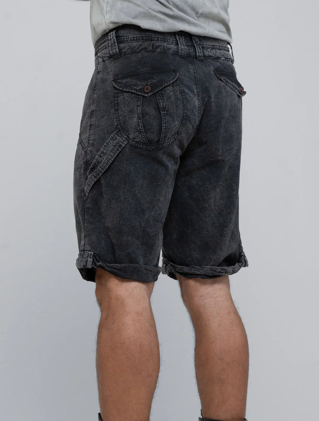 BOA Shorts In Washed Black