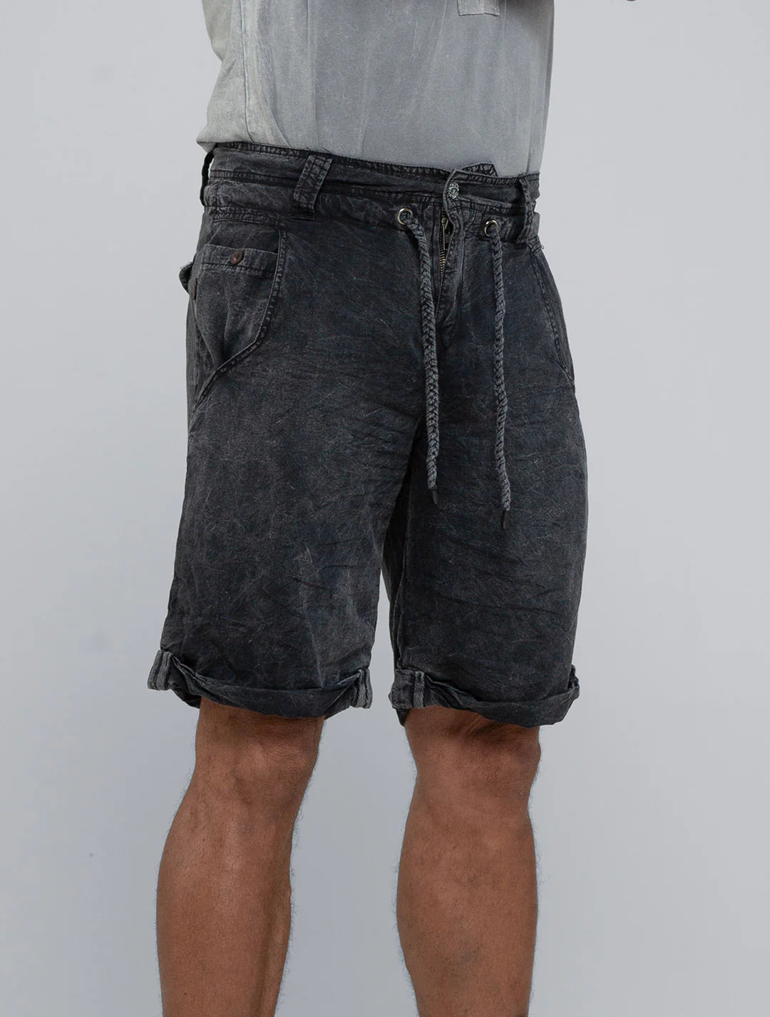 BOA Shorts In Washed Black