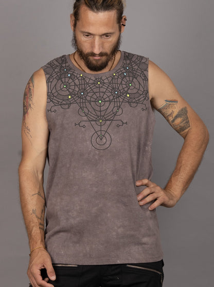 SHII Tank Top In Brown