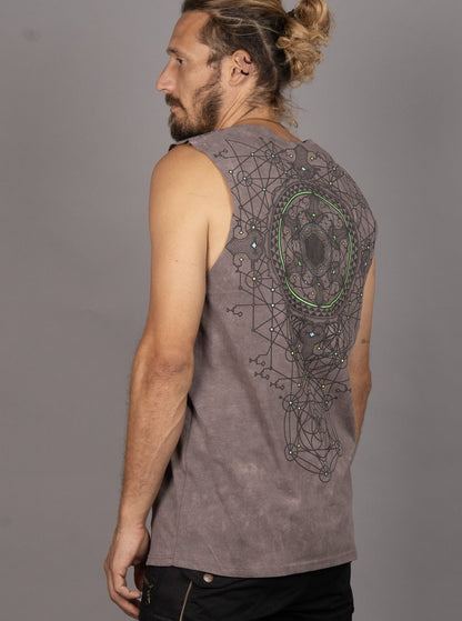 SHII Tank Top In Brown