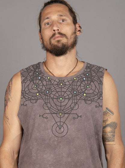 SHII Tank Top In Brown
